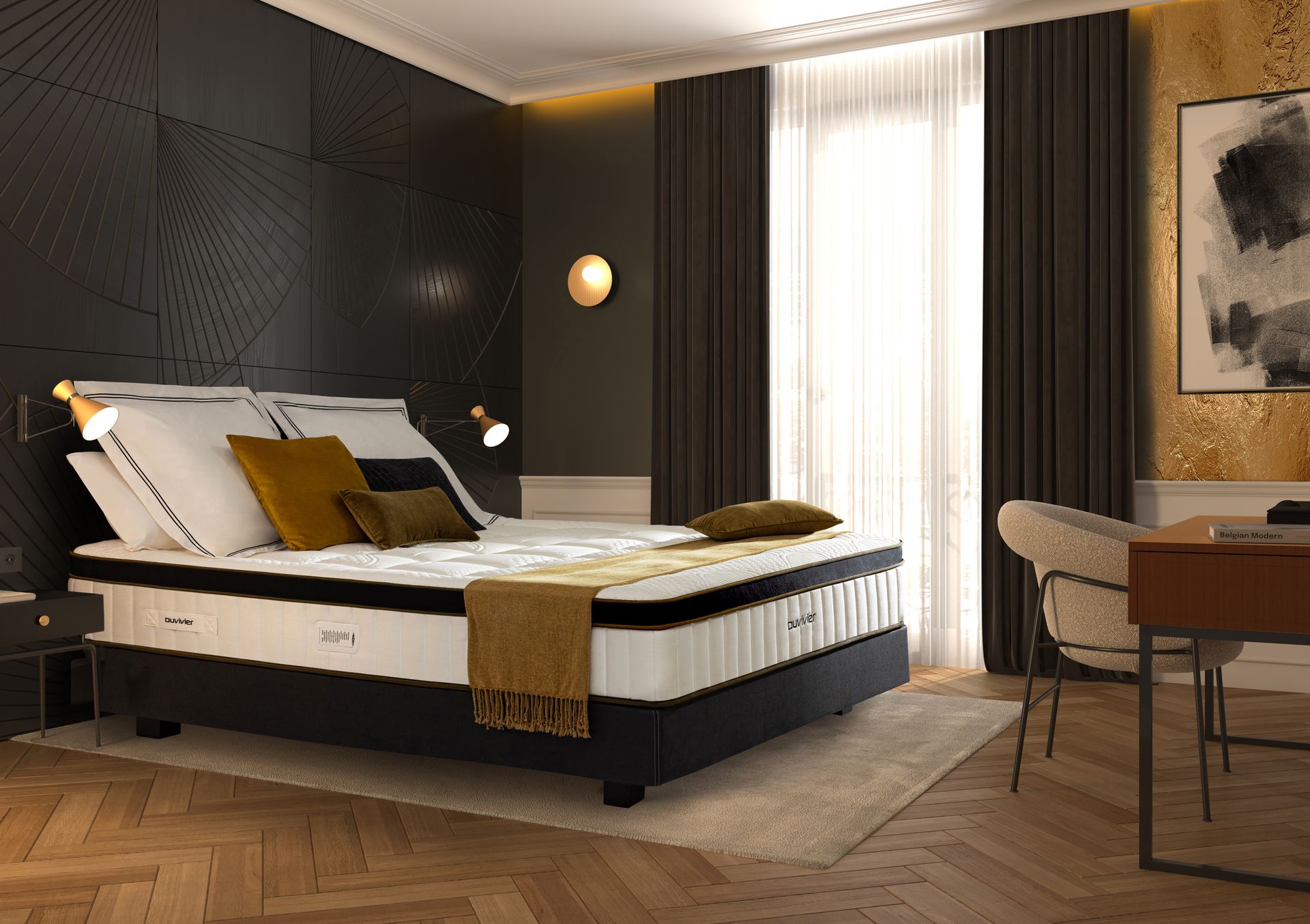 Lit complet avec matelas Montaigne